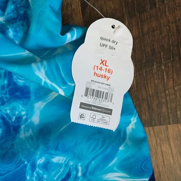 Wonder Nation boys SZ XL 14-16 Husky Swim Trunks Lined New with Tags - Picture 4 of 5